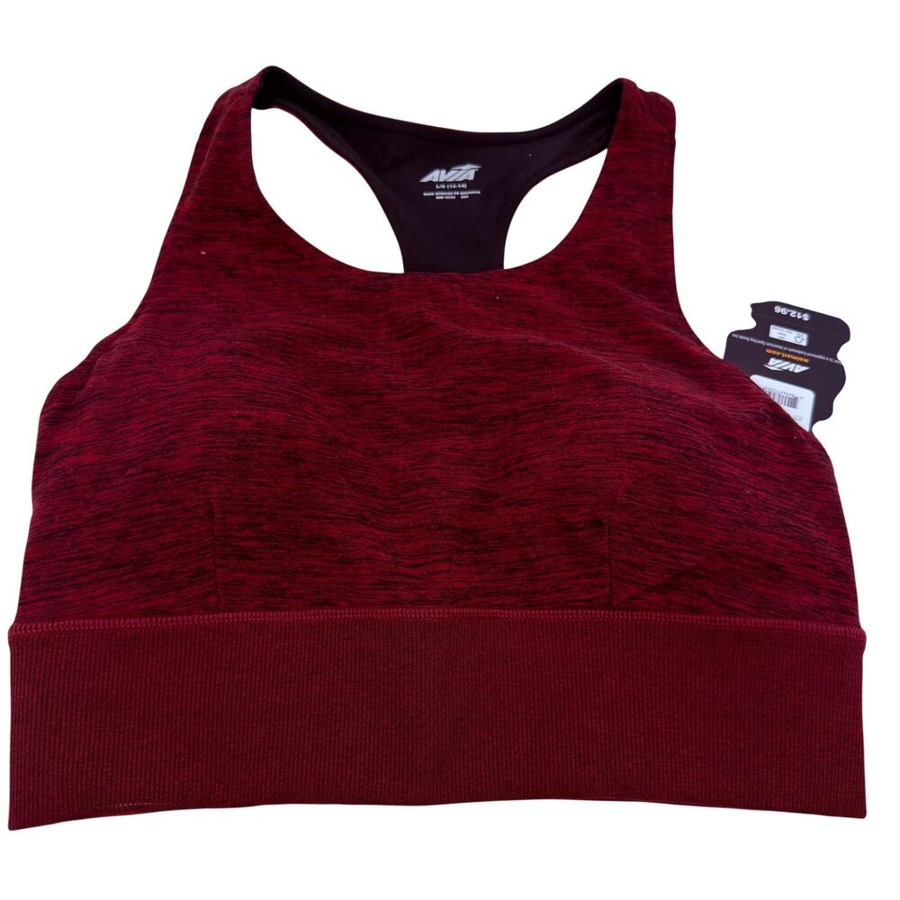 Avia High Neck Sports Bra New with tags Size Large 12-14